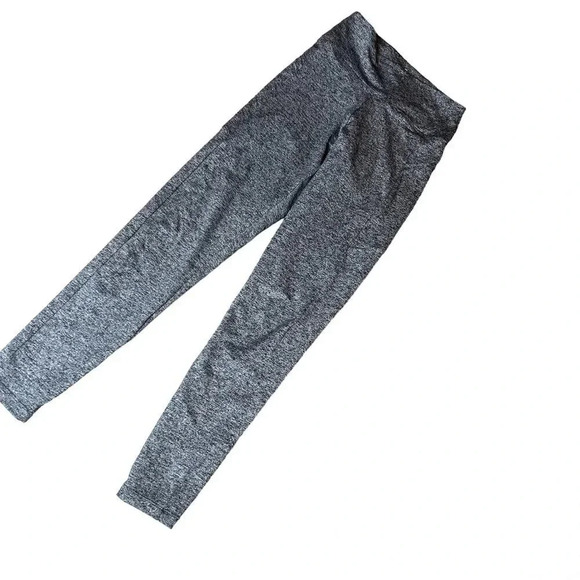 Tommy John Black Gray Heather Go Anywhere Leggings Side Pockets Size Small - Picture 1 of 6